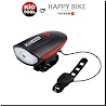 Đèn Xe Đạp Thể Thao Happy Bike Kiotool Siêu Sáng Có Còi Pin Sạc Usb