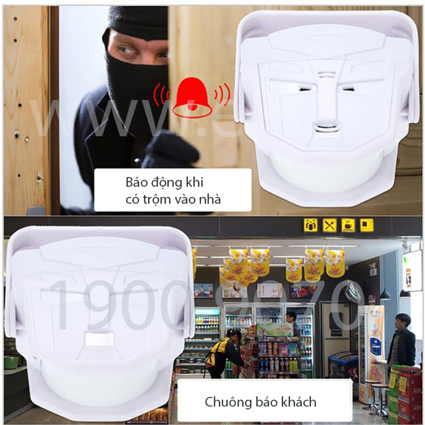 Chuông báo khách kiêm chống trộm ES-07S