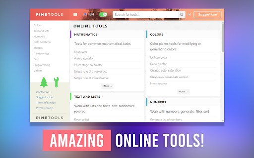 PineTools: Your ultimate online toolbox!