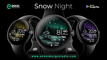 Snow Night - watch face Screenshot 8 of 9