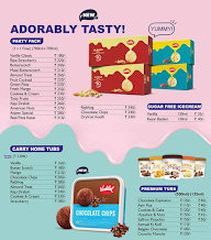 NIC ICE Creams menu 1