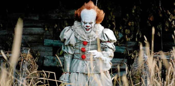 Bill Skarsgård as Pennywise in 'It'.