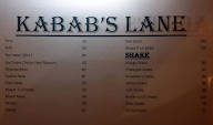 Kabab's Lane menu 1