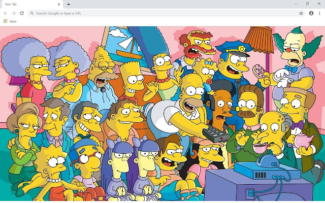 The Simpsons Wallpapers and New Tab