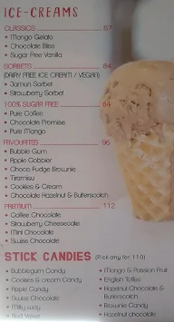 Peggy Ice Cream menu 2