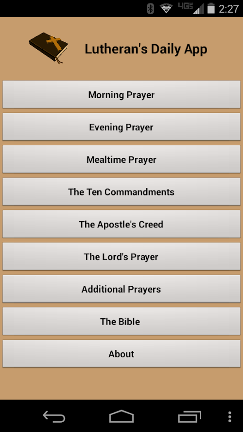 Android application Lutherans Daily App screenshort