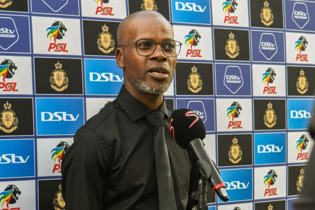 Kaizer Chiefs coach Authur Zwane during the DStv Premiership match against Royal AM at Chatsworth Stadium on August 06 in Durban.