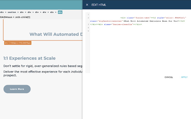 FunnelEnvy Visual Page Editor