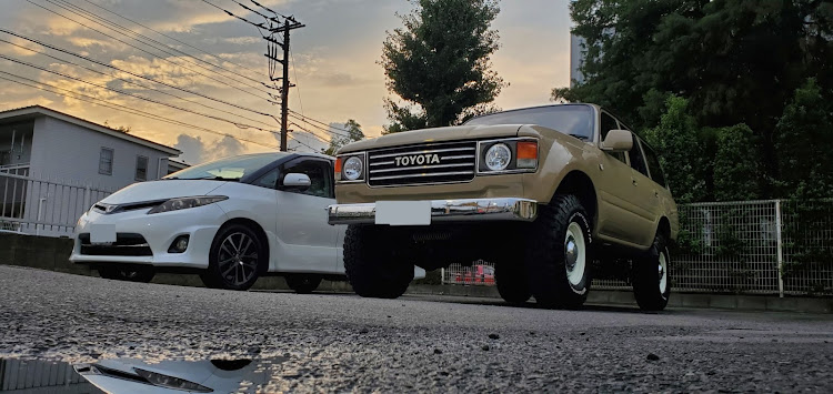 エスティマのランクル80・エスティマ50・洗車・秋空に関するカスタム事例の投稿画像1枚目