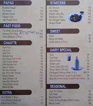 B Bhagat Tarachand menu 2