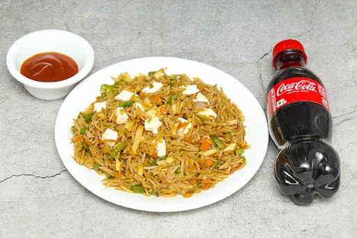 Paneer Fried Rice & Cold Drink