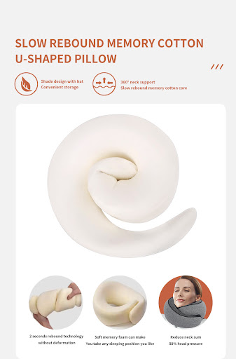 Title 7, Travel Pillow Neck Pillow Memory Foam Neck Pill...