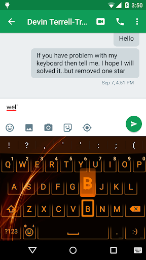 Emoji Keyboard - Neon Orange