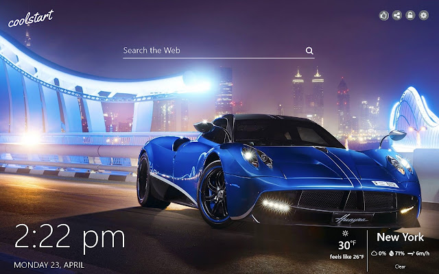 Pagani HD Wallpapers New Tab Super Cars Theme