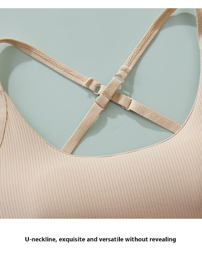 Title 9, Ice Silk Seamless Bra Set Womens Sling Cross B...