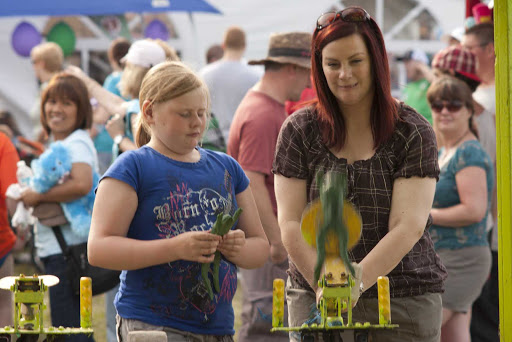 People enjoying local festivities on  Avalon Peninsula in Newfoundland. 