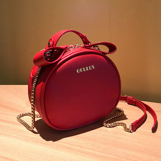 Title 5, Fashionable one-shoulder small round bag, desig...