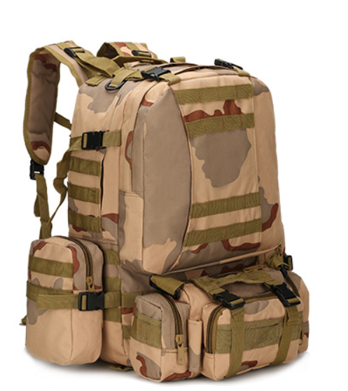 Sac à Dos Tactique Camouflage Randonnée Extérieur, Robuste et Polyvalent, Idéal pour l'Aventure, la Randonnée et les Activités en Plein Air.