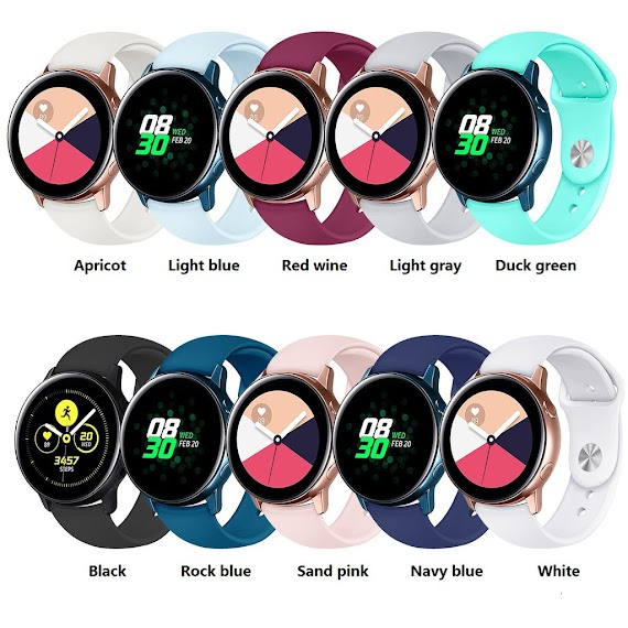 Dây Đeo Đồng Hồ 20Mm Cho Samsung Galaxy Watch Active 2 / Active / Galaxy Watch 42Mm / Huami Amazfit Bip Lite