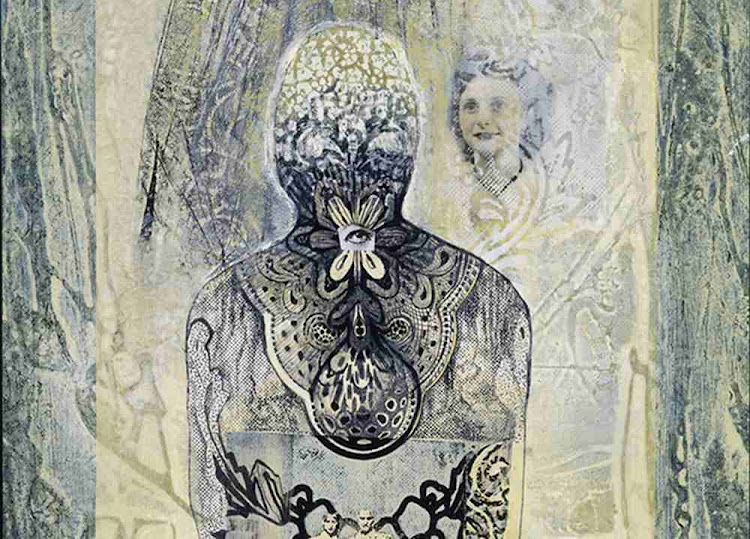 Monoprint, ‘With My Body I Thee Honour’, by the late Ethna Frankenfeld