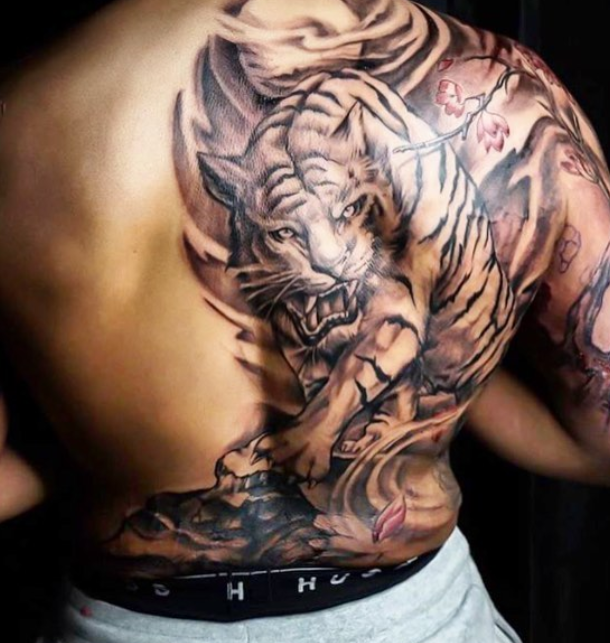 Lively Tiger Tattoo