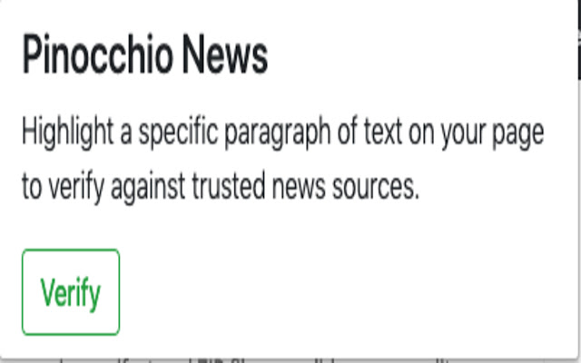 Pinocchio News chrome extension