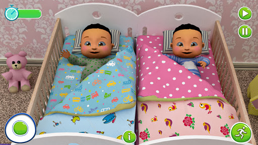 Twin Newborn Baby Care - Babysitter Daycare Game