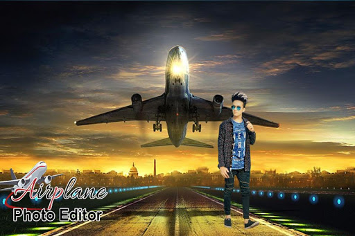 Airplane Photo Editor - Cut paste Photo