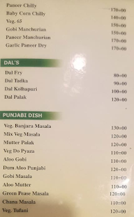Hotel Rudra menu 1