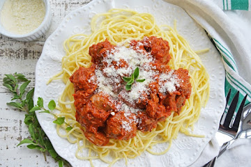 Homemade Spaghetti and Meatballs