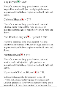 Avanthi menu 3