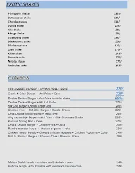 VHC Burgers menu 1