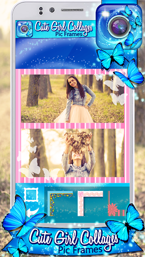 Cute Girl Collages Pic Frames