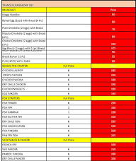 Madams Kitchen menu 1