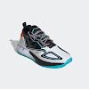 zx 2k boost marvel footwear white / core black / bright cyan