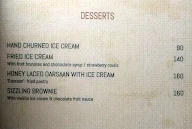 The Gourmet House menu 1