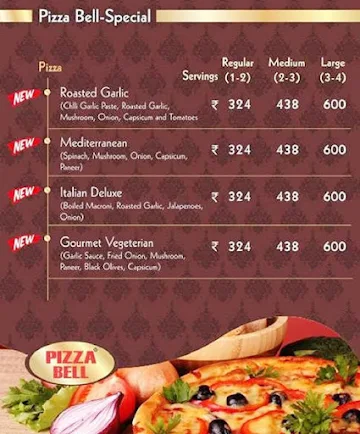 Pizza Bell menu 