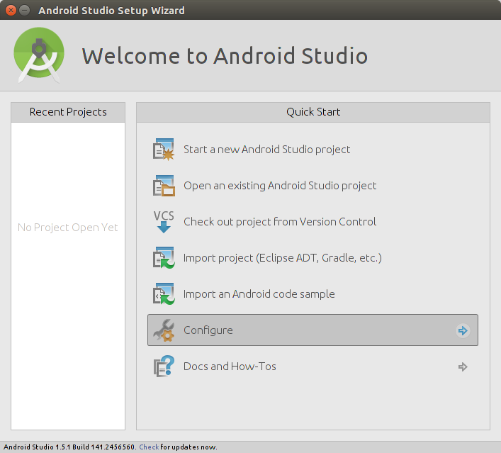 Creación del icono de escritorio de Android Studio