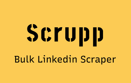 Scrupp · Linkedin Sales Navigator Scraper chrome extension