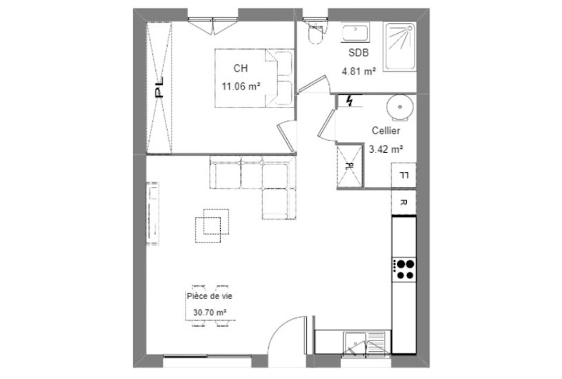  Vente Terrain + Maison - Terrain : 295m² - Maison : 50m² à Montady (34310) 