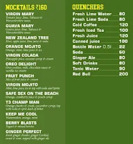 The Podium Sports Bar menu 1