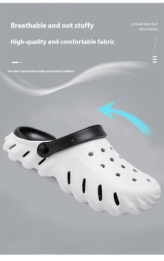 Title 20, Mens Hole Shoes Summer Outdoor Non-slip Shit F...