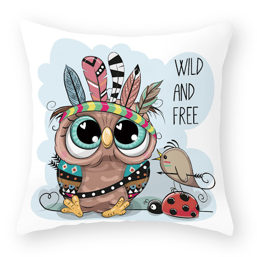 Title 16, Cute Owl Peach Skin Pillow Case. Soft, comforta...