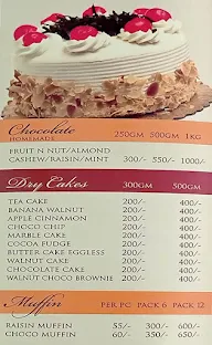 Fnp Cakes 'n' More menu 1