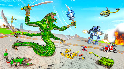 Screenshot Snake Robot Game - Stone Robot