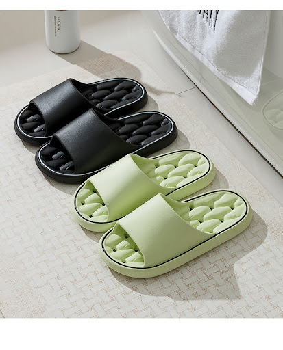 Title 4, Hollow Bathroom Non-slip Silent EVA Slippers fo...