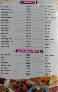 Hotel Apsara - Babbi Da Dhaba menu 8