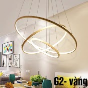 Đèn Thả Trần Led Trang Trí Phòng Khách Phòng Ăn 3 Chế Độ Màu Kèm Điều Khiển Từ Xa