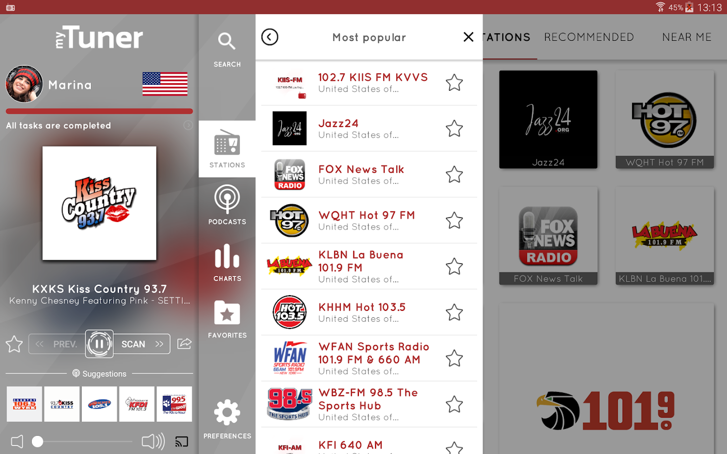 myTuner Radio App Free FM Radio Station Tuner Android Apps on