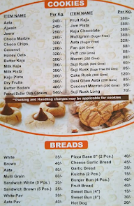 Bhatia Bakers menu 3